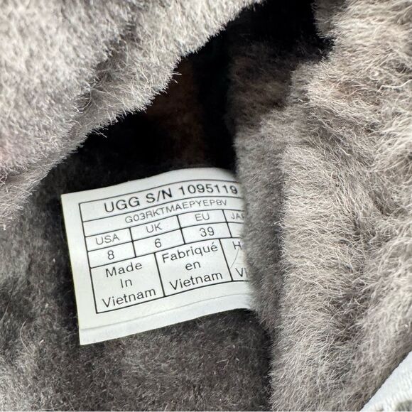 UGG‎ Fluff Oh Yeah Slides Gray 8 - Picture 5 of 7